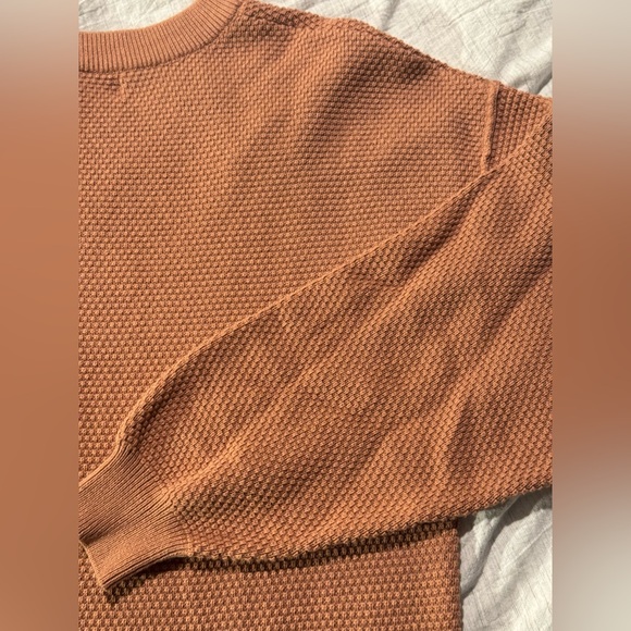 Free People FP Beach Hailee Sweater Midi Dress NWT Small Aged Terracotta Cotton - Picture 11 of 16